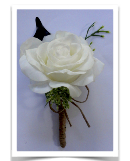 Fresh Touch Rustic Style Rose Buttonhole